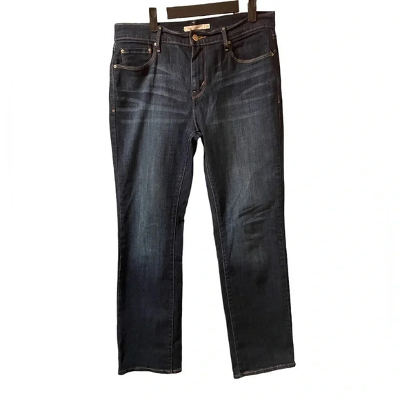 LEVIS 505 STRAIGHT DARK WASH JEANS - Picture 1 of 4